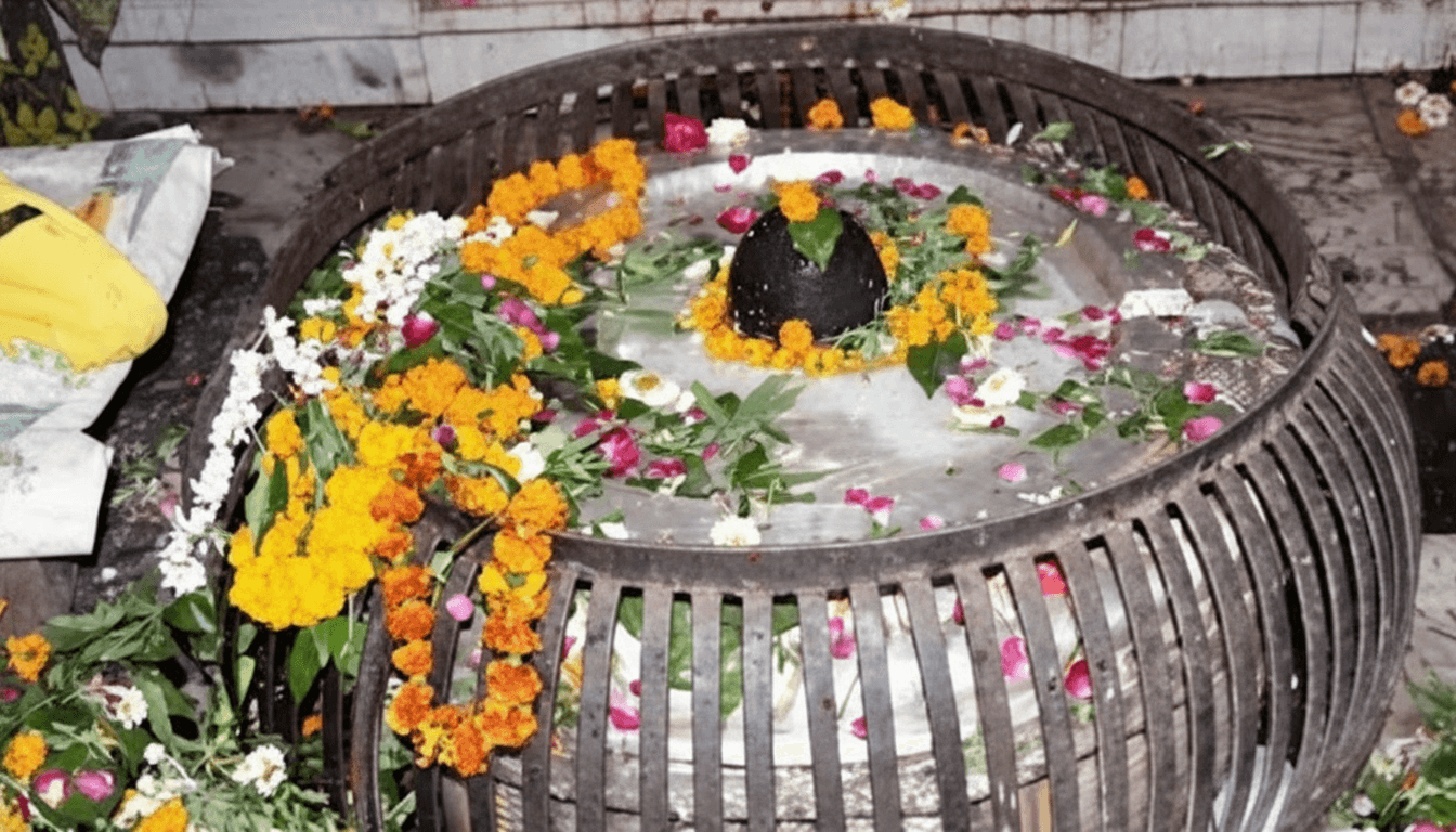 Scenic view of Ayodhya city with temples and the Saryu River